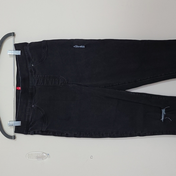 Spanx Vintage Desstressed Ankle Skinny Jeans Black Size M - Picture 2 of 8